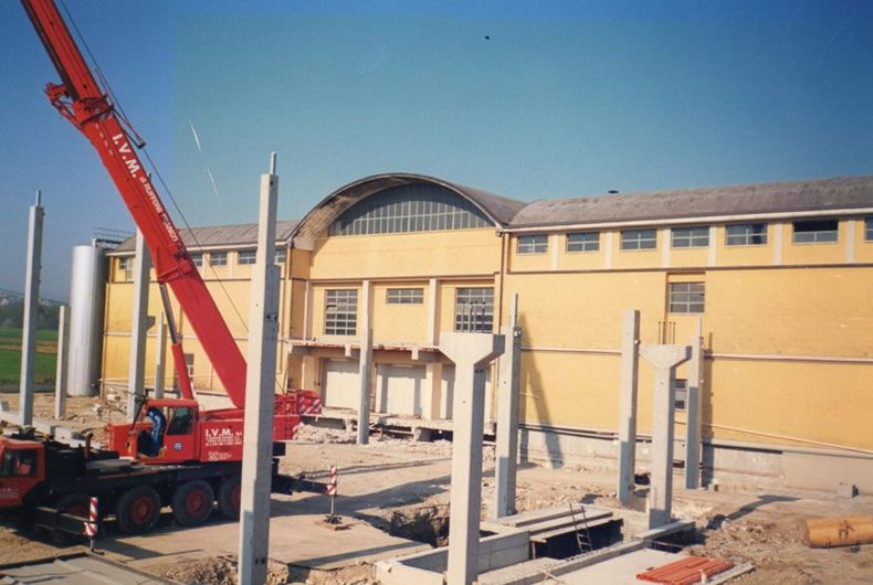 foto costruzione della cantina valtidone