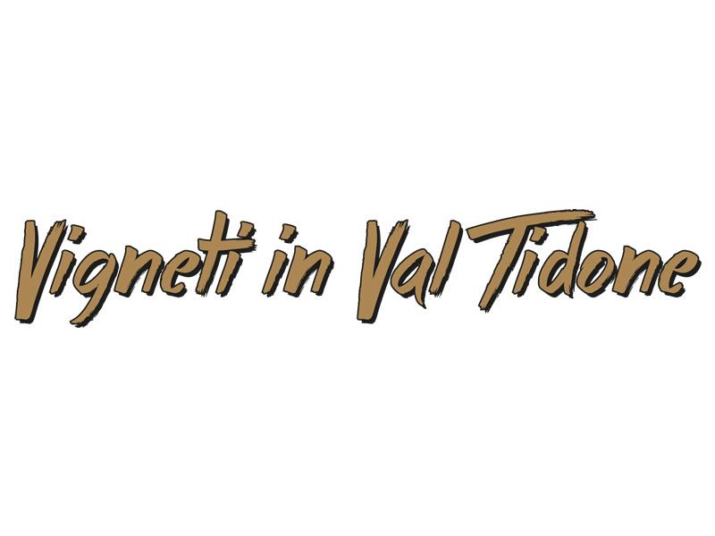 logo-linea-vigneti-in-valtidone-cantina-valtidone Logo Vigneti in Val Tidone in marrone con sfondo bianco. Caratteri calligrafici. Marchio cantina Valtidone.