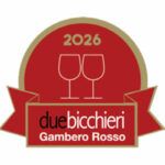 Riconoscimento Due Bicchieri Gambero Rosso 2026 per Arvange Brut 0.75. Premio enologico italiano, garanzia di eccellenza.