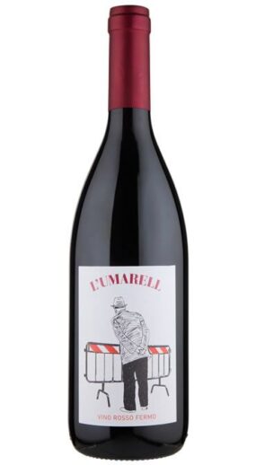 Bottiglia di Umarell vino rosso fermo Cantina Valtidone. Vino rosso italiano.
